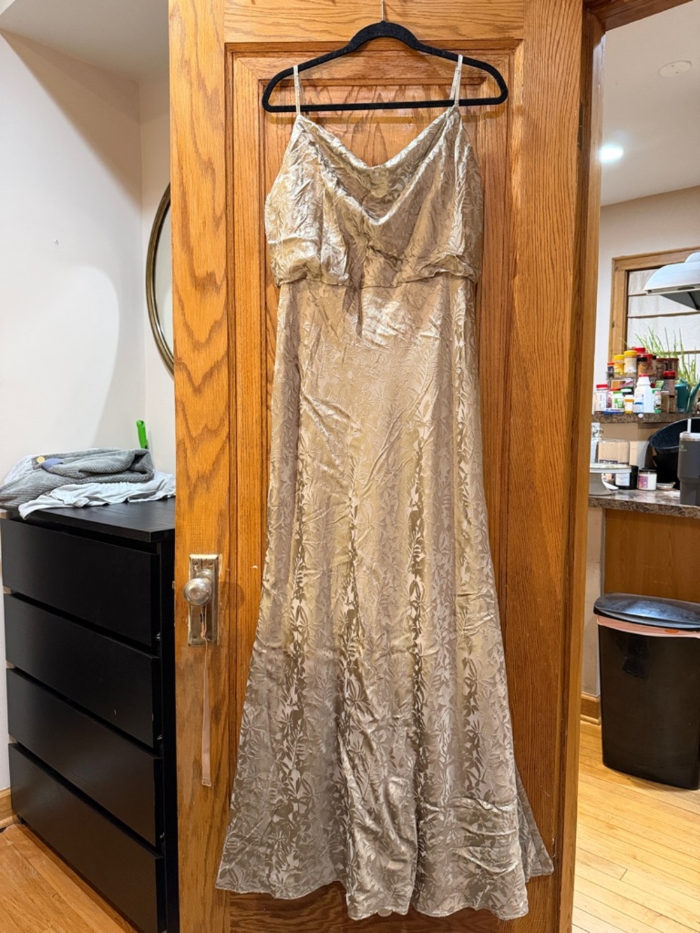 Jenny Yoo Velvety Floral Bridesmaid Dress